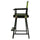 24'' Director's Chair Black Frame-Lime Green Canvas - Casual Home