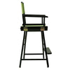 24'' Director's Chair Black Frame-Lime Green Canvas - Casual Home