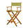 24'' Director's Chair Honey Oak Frame-Olive Canvas - Casual Home