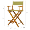 24'' Director's Chair Honey Oak Frame-Olive Canvas - Casual Home