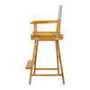 24'' Director's Chair Honey Oak Frame-Gray Canvas - Casual Home