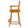24'' Director's Chair Honey Oak Frame-Orange Canvas - Casual Home