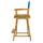 24'' Director's Chair Honey Oak Frame-Turquoise Canvas - Casual Home