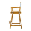 24'' Director's Chair Honey Oak Frame-White Canvas - Casual Home