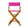 24'' Director's Chair Honey Oak Frame-Magenta Canvas - Casual Home