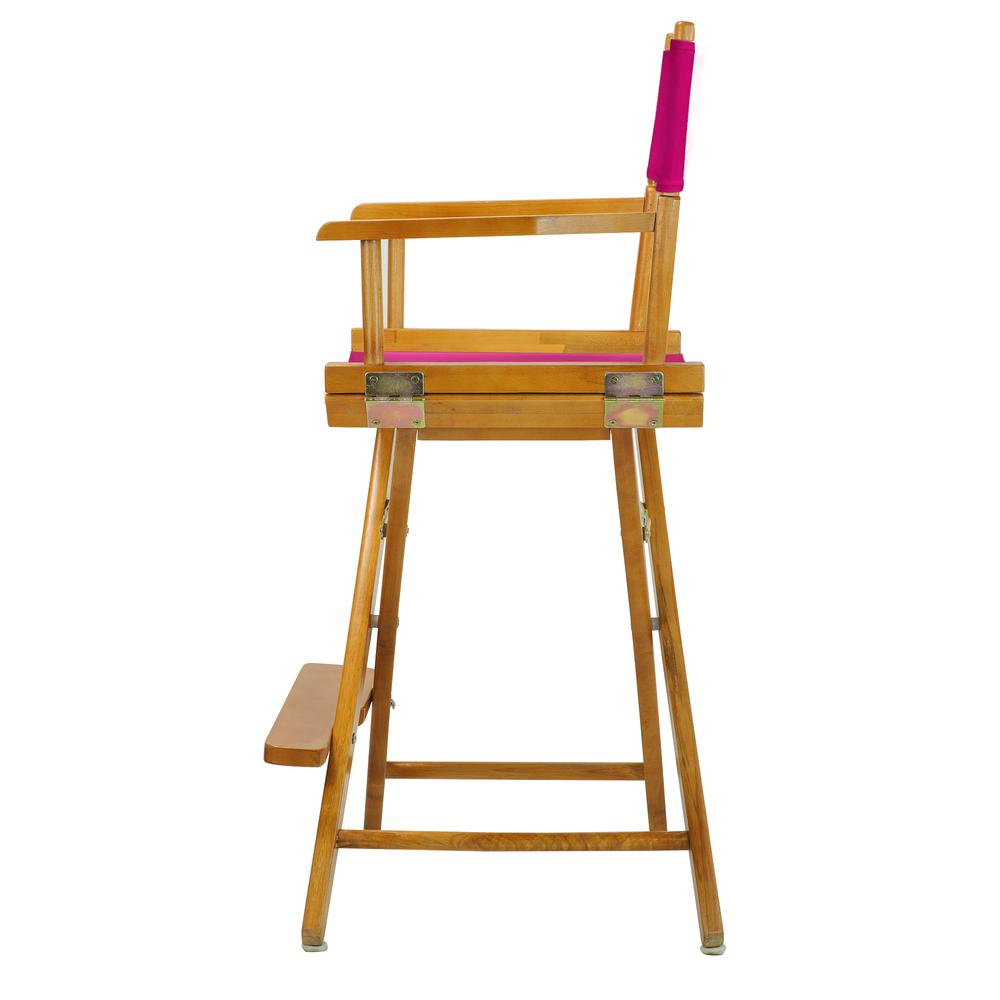 24'' Director's Chair Honey Oak Frame-Magenta Canvas - Casual Home