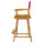 24'' Director's Chair Honey Oak Frame-Magenta Canvas - Casual Home
