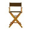 24'' Director's Chair Honey Oak Frame-Brown Canvas - Casual Home