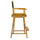 24'' Director's Chair Honey Oak Frame-Brown Canvas - Casual Home