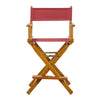 24'' Director's Chair Honey Oak Frame-Burgundy Canvas - Casual Home