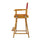 24'' Director's Chair Honey Oak Frame-Burgundy Canvas - Casual Home