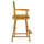 24'' Director's Chair Honey Oak Frame-Lime Green Canvas - Casual Home
