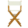 24'' Director's Chair Honey Oak Frame-Natural/Wheat Canvas - Casual Home