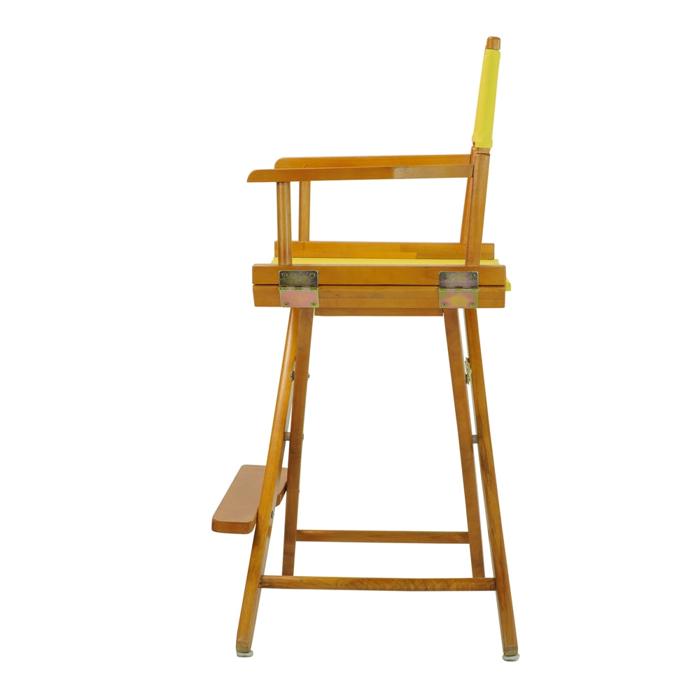 24'' Director's Chair Honey Oak Frame-Royal Blue Canvas - Casual Home