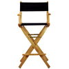 30'' Director's Chair Natural Frame-Navy Blue Canvas - Casual Home