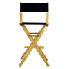 30'' Director's Chair Natural Frame-Navy Blue Canvas - Casual Home