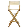 30'' Director's Chair Natural Frame-Natural/Wheat Canvas - Casual Home