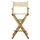 30'' Director's Chair Natural Frame-Natural/Wheat Canvas - Casual Home