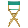 30'' Director's Chair Natural Frame-Teal Canvas - Casual Home