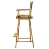 30'' Director's Chair Natural Frame-Gray Canvas - Casual Home