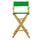30'' Director's Chair Natural Frame-Green Canvas - Casual Home