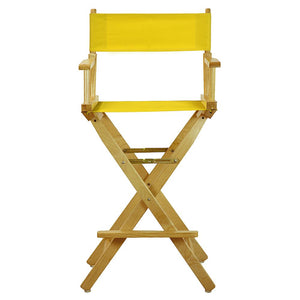30'' Director's Chair Natural Frame-Gold Canvas - Casual Home