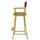 30'' Director's Chair Natural Frame-Burgundy Canvas - Casual Home