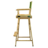 30'' Director's Chair Natural Frame-Lime Green Canvas - Casual Home
