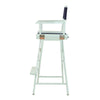 30'' Director's Chair White Frame-Navy Blue Canvas - Casual Home