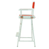30'' Director's Chair White Frame-Red Canvas - Casual Home