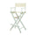 30'' Director's Chair White Frame-Natural/Wheat Canvas - Casual Home