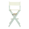 30'' Director's Chair White Frame-Natural/Wheat Canvas - Casual Home