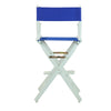 30'' Director's Chair White Frame-Royal Blue Canvas - Casual Home