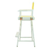 30'' Director's Chair White Frame-Yellow Canvas - Casual Home