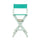 30'' Director's Chair White Frame-Teal Canvas - Casual Home