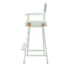 30'' Director's Chair White Frame-Gray Canvas - Casual Home