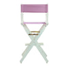 30'' Director's Chair White Frame-Pink Canvas - Casual Home
