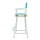 30'' Director's Chair White Frame-Turquoise Canvas - Casual Home