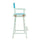 30'' Director's Chair White Frame-Turquoise Canvas - Casual Home