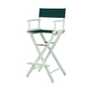 30'' Director's Chair White Frame-Hunter Green Canvas - Casual Home