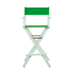 30'' Director's Chair White Frame-Green Canvas - Casual Home