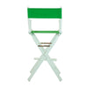 30'' Director's Chair White Frame-Green Canvas - Casual Home