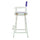 30'' Director's Chair White Frame-Purple Canvas - Casual Home