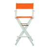 30'' Director's Chair White Frame-Tangerine Canvas - Casual Home