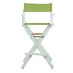 30'' Director's Chair White Frame-Lime Green Canvas - Casual Home