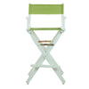 30'' Director's Chair White Frame-Lime Green Canvas - Casual Home