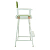 30'' Director's Chair White Frame-Lime Green Canvas - Casual Home
