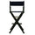 30'' Director's Chair Black Frame-Navy Blue Canvas - Casual Home