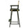 30'' Director's Chair Black Frame-Natural/Wheat Canvas - Casual Home