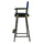 30'' Director's Chair Black Frame-Royal Blue Canvas - Casual Home